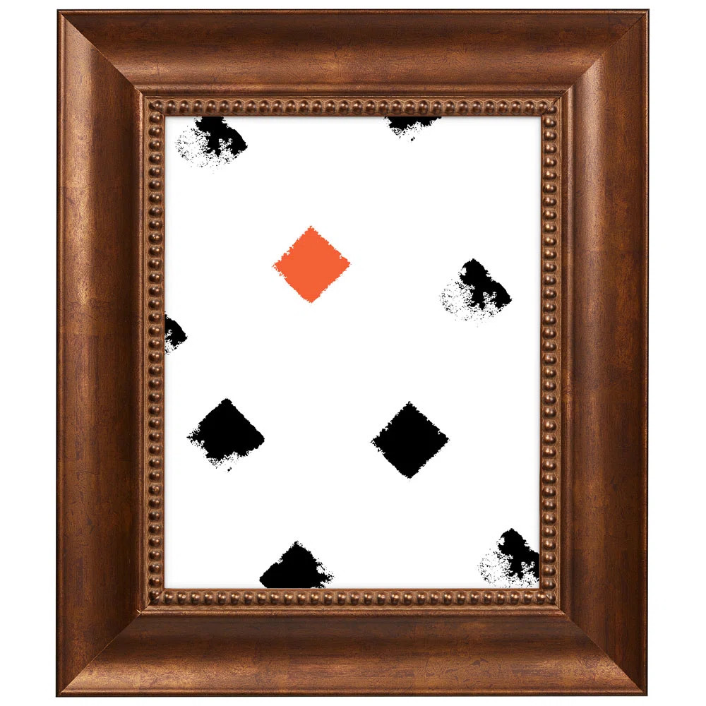 Antique Bronze Wood Beaded Picture Frame | Wayfair North America