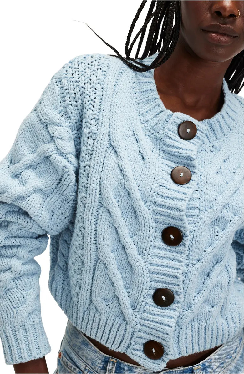Free People Bonfire Cable Knit Cardigan | Nordstrom | Nordstrom