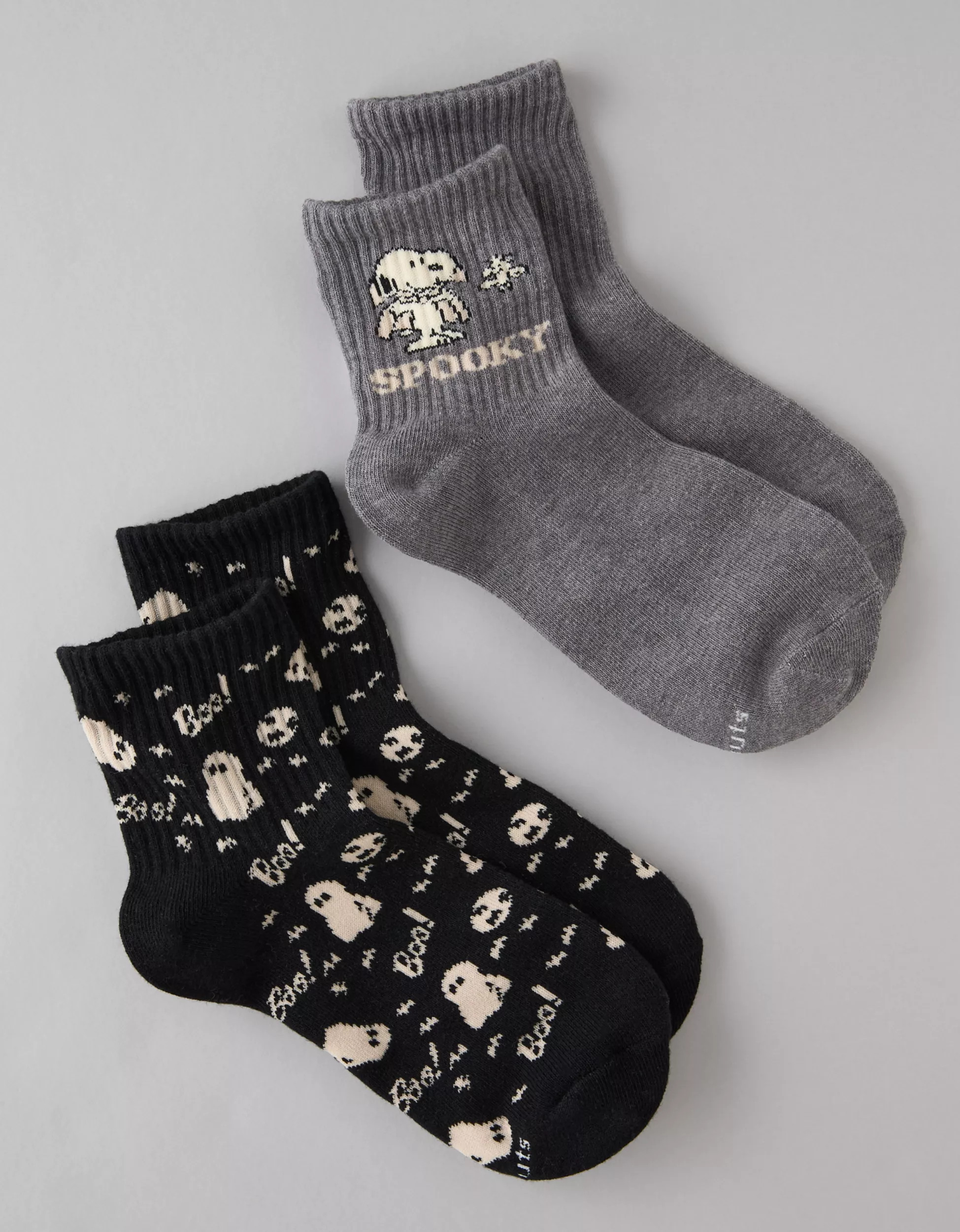 AE Peanuts Vampire Boyfriend Socks 2-Pack | American Eagle Outfitters (US & CA)