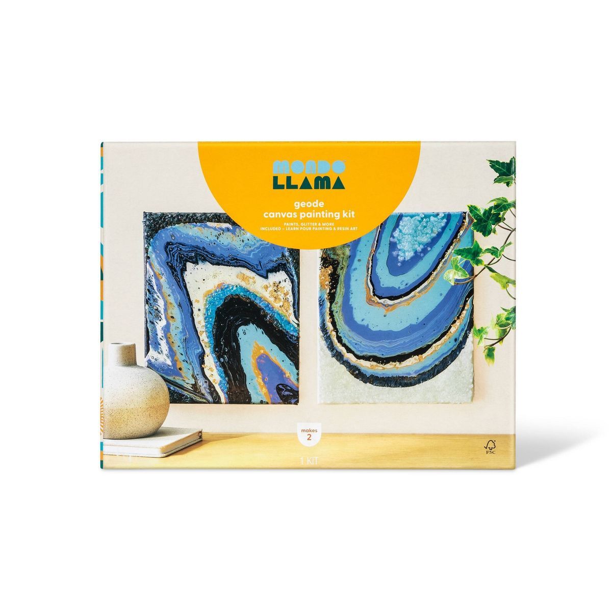 Geode Canvas Painting DIY Art Kit - Mondo Llama™ | Target