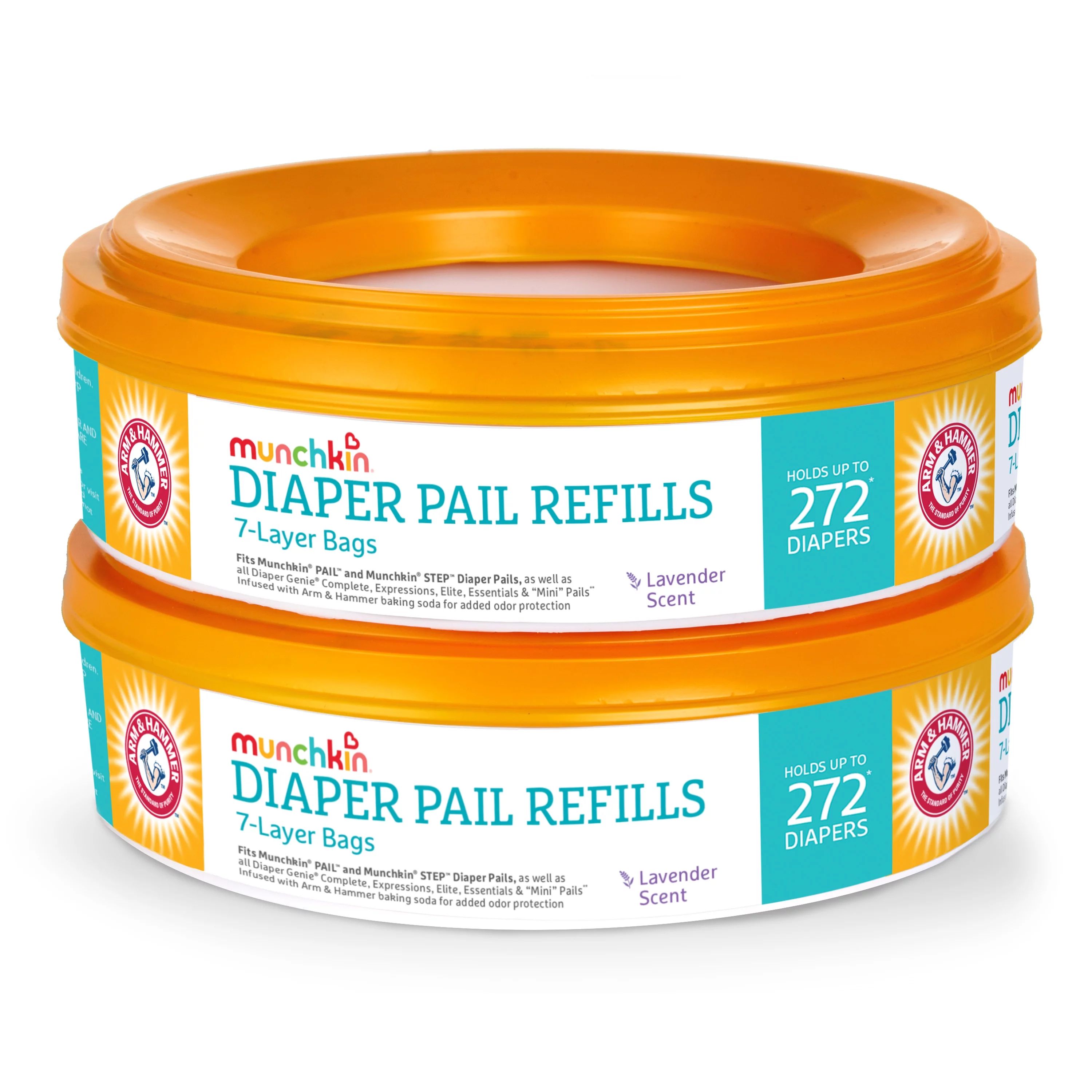 Munchkin® Arm & Hammer™ Diaper Pail Refill Rings, Holds 544 Diapers, 2 Pack | Walmart (US)