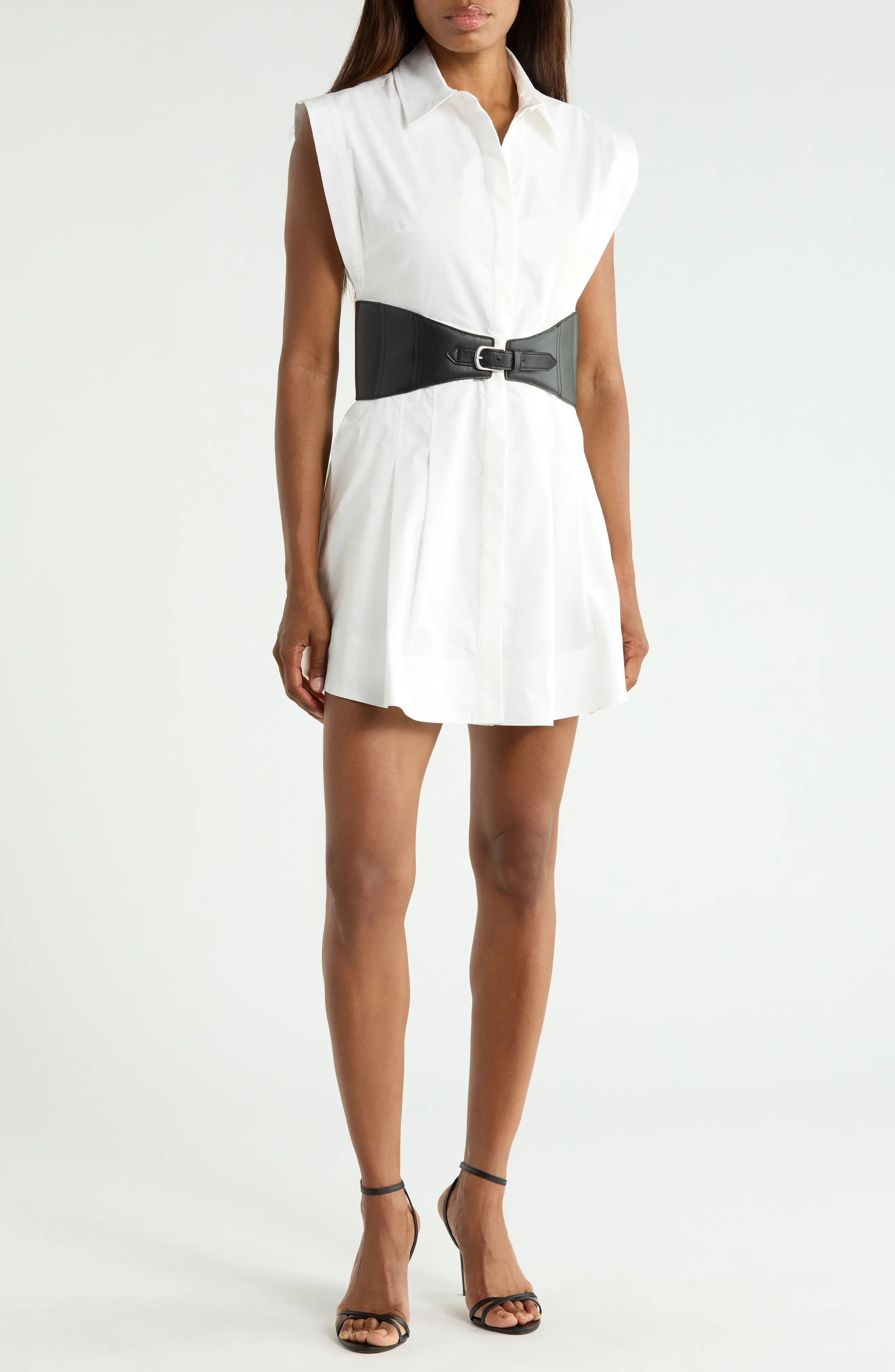 Simkhai Adler Belted Shirtdress in White at Nordstrom Rack, Size Small | Nordstrom Rack