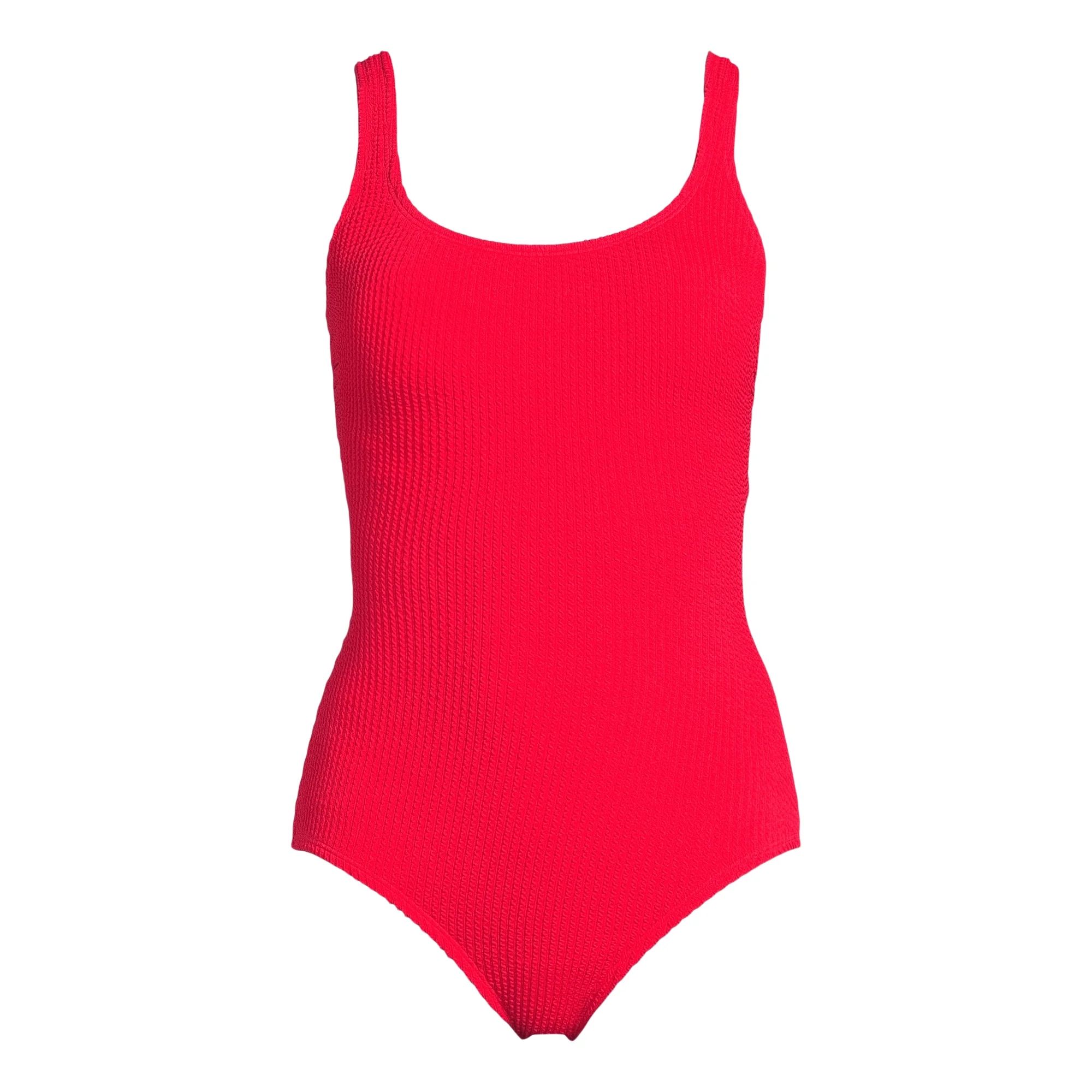 Time and Tru Women's and Women's Plus Crinkle One Piece Swimsuit, Sizes XS-3X - Walmart.com | Walmart (US)