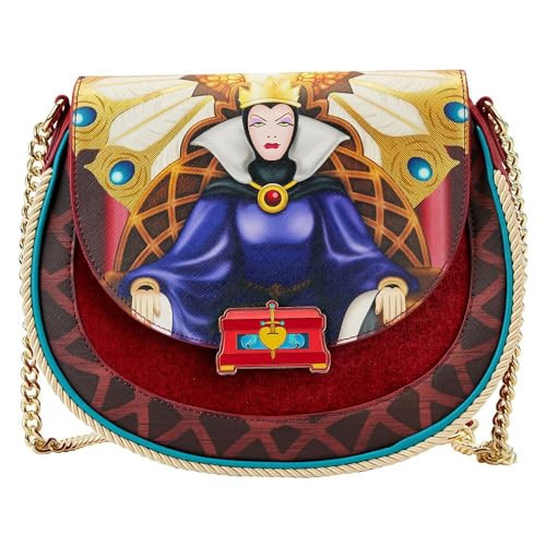 Loungefly Disney Snow White Queen Crossbody Bag | Snow White and the Seven Dwarfs Queen Throne Adult Fashion Bound Purse Standard | Amazon (US)