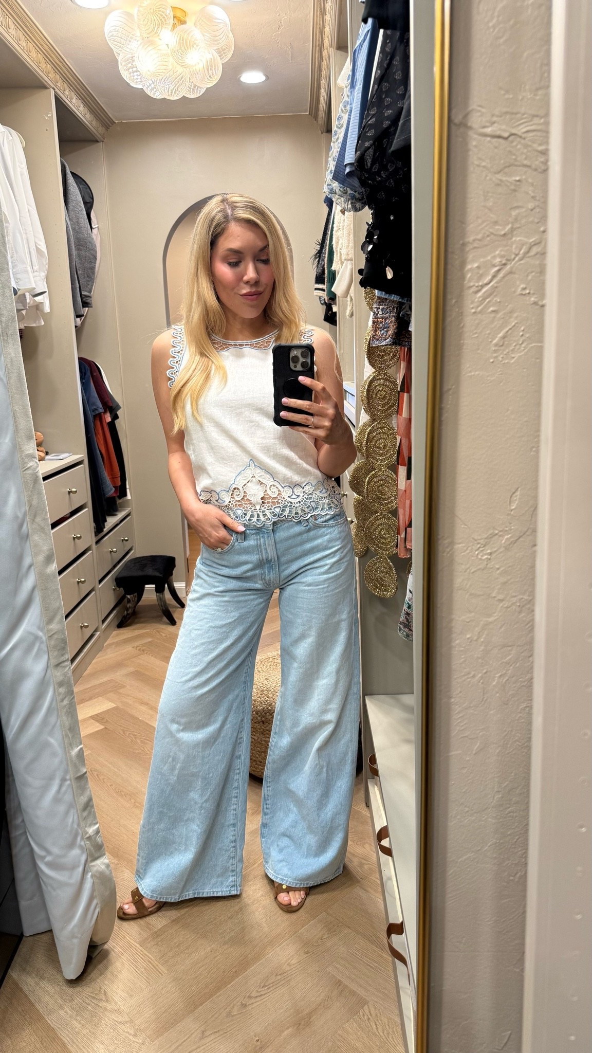 Summer matching set 
Summer outfit 
Skirt
Veronica Beard sandals
Mother jeans

#LTKdayinmylife #LTKgrwm #LTKootd