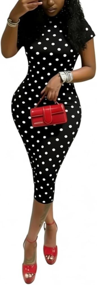 Women Sexy Jumpsuit Polka Dot Print Halter Neck Backless Back Cross Bodycon Rompers Date Night Cl... | Amazon (US)