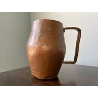 Antique Copper Mug Hand Hammered Arts & Crafts Forged Early | Etsy (US)