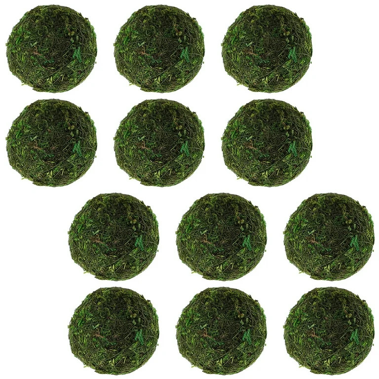 12 Pcs Moss Ball Wedding Decorations Natural Balls Bowl Filler Flowerpot Potted Grass Set Dried F... | Walmart (US)
