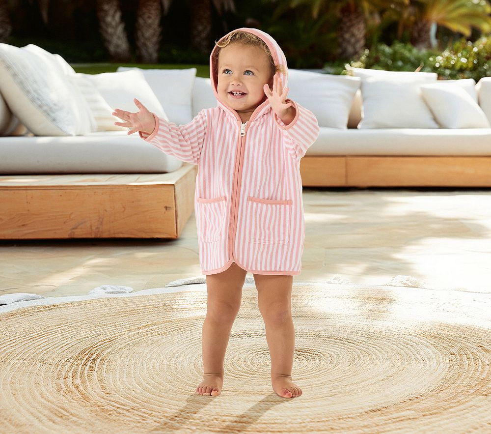Mini Stripe Baby Beach Cover Up | Pottery Barn Kids