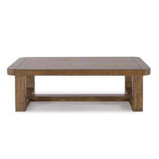 Signature DESIGN BY ASHLEY Cabalynn 56.25 in. Light Brown Rectangle MDF Coffee Table T974-1 - The... | The Home Depot