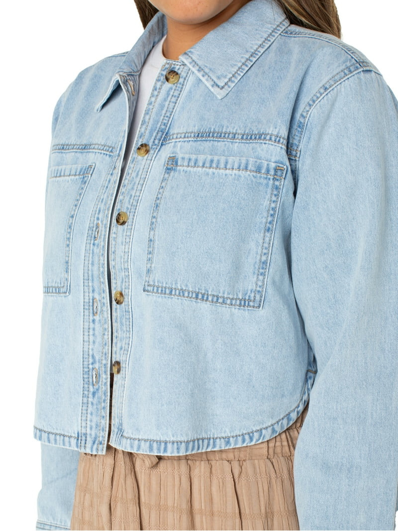 Celebrity Pink Juniors and Juniors Plus Hi Low Long Sleeve Shirt Sizes XXS-3X | Walmart (US)