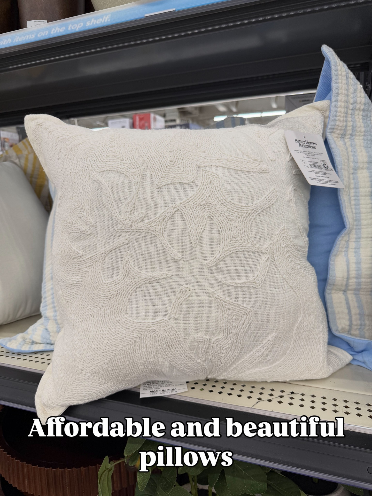 Throw pillows at Walmart, nice neutral with pretty embroidery. #walmarthome

#LTKHome
