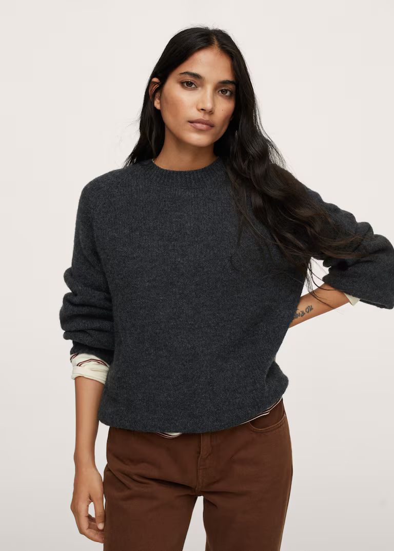 Oversize knit sweater | MANGO (US)