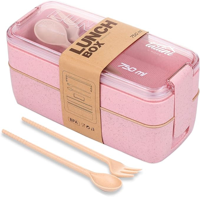 TARLINI Kids Bento Box | Leakproof Lunch Containers | Cute Lunch Boxes for Kids With Utensils, Ch... | Amazon (US)
