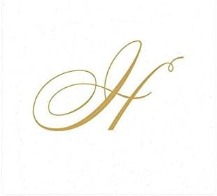 Entertaining with Caspari White Pearl Paper Linen Cocktail Napkins, Monogram Initial H, Pack of 3... | Amazon (US)