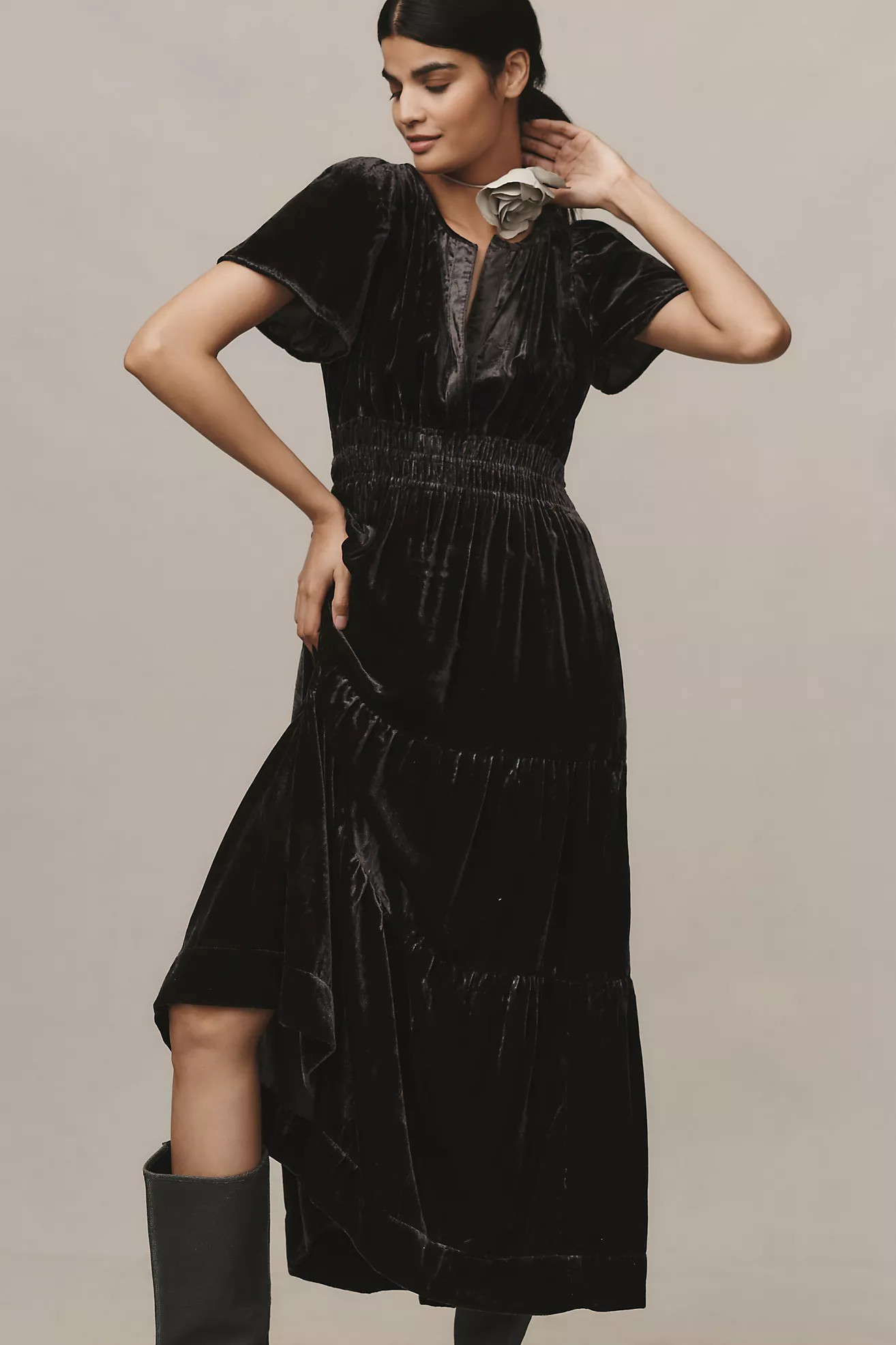 The Somerset Maxi Dress: Velvet Edition | Anthropologie (US)