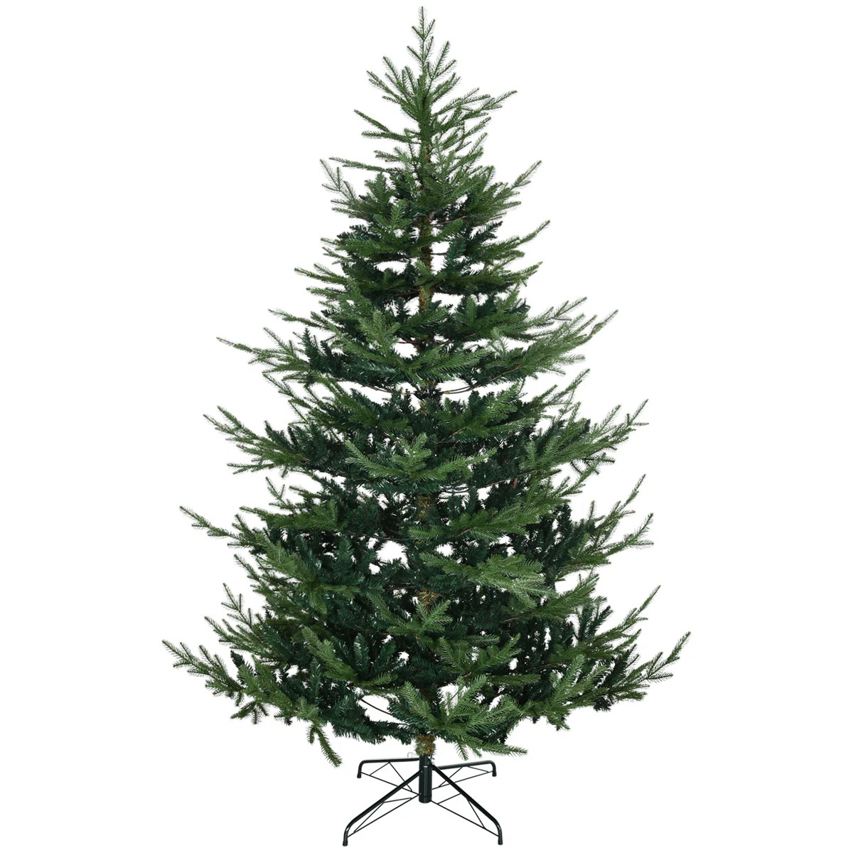 Latitude Run® Artificial Christmas Tree with 1218 Realistic Pine Branches and Auto-Open Steel Ba... | Wayfair North America