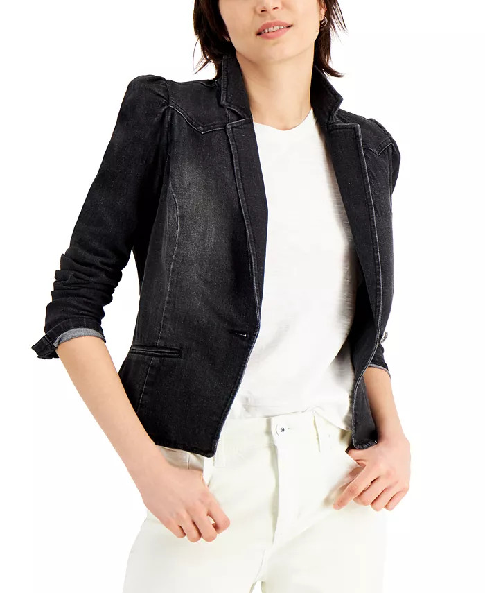I.N.C. International Concepts Women's Puff-Sleeve Blazer, Created for Macy's - Macy's | Macy's