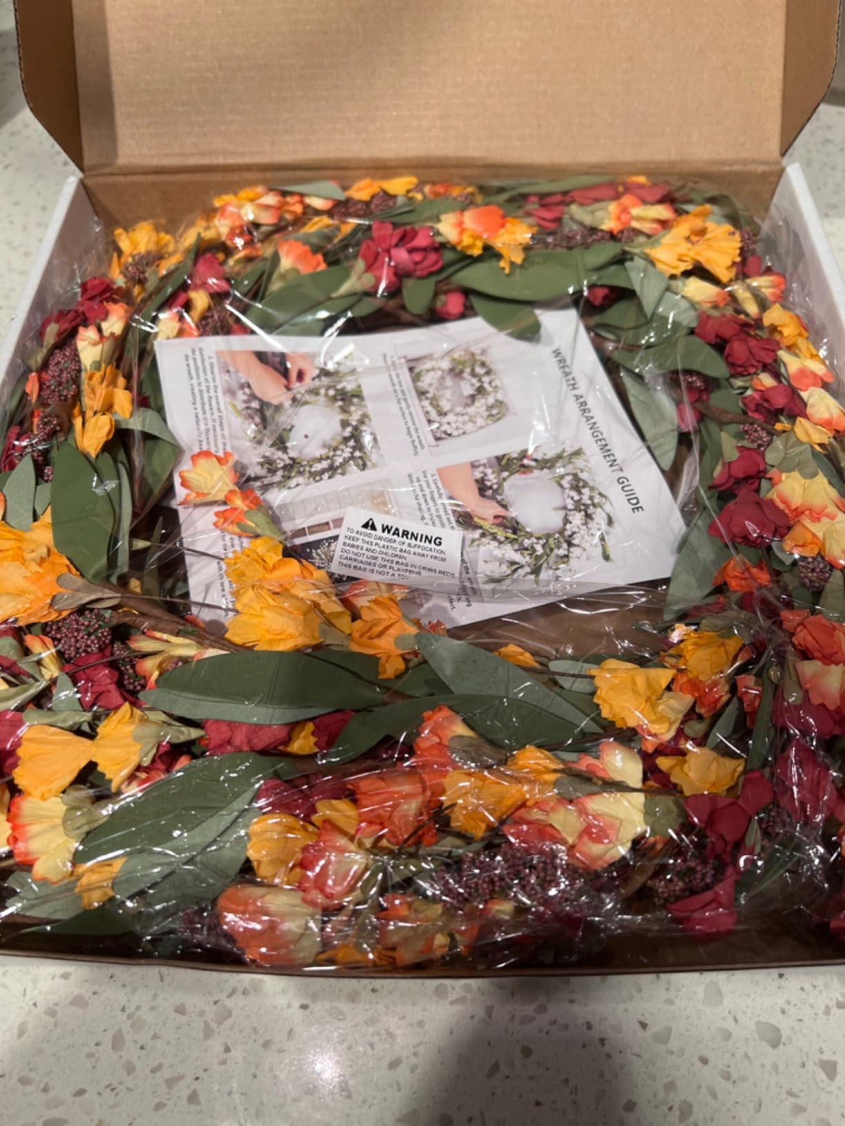 Artgar Fall Wreath, Fall Wreaths for Front Door, 24 in Fall Decor Floral Wreath, Door Wreaths for... | Amazon (US)