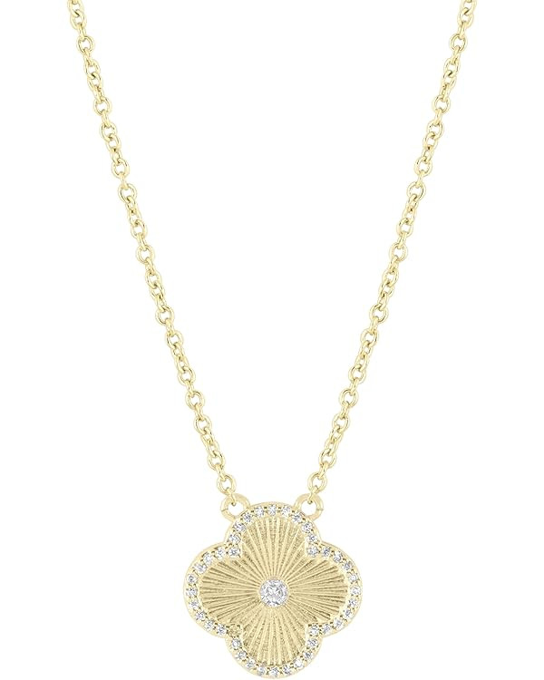 Electric Picks Clover Icon Necklace - Gold Plated Women's Necklace, Perfect for Any Occasion, Ver... | Amazon (US)