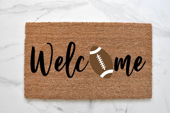 Welcome Football Doormat Welcome Mat Football Doormat - Etsy | Etsy (US)