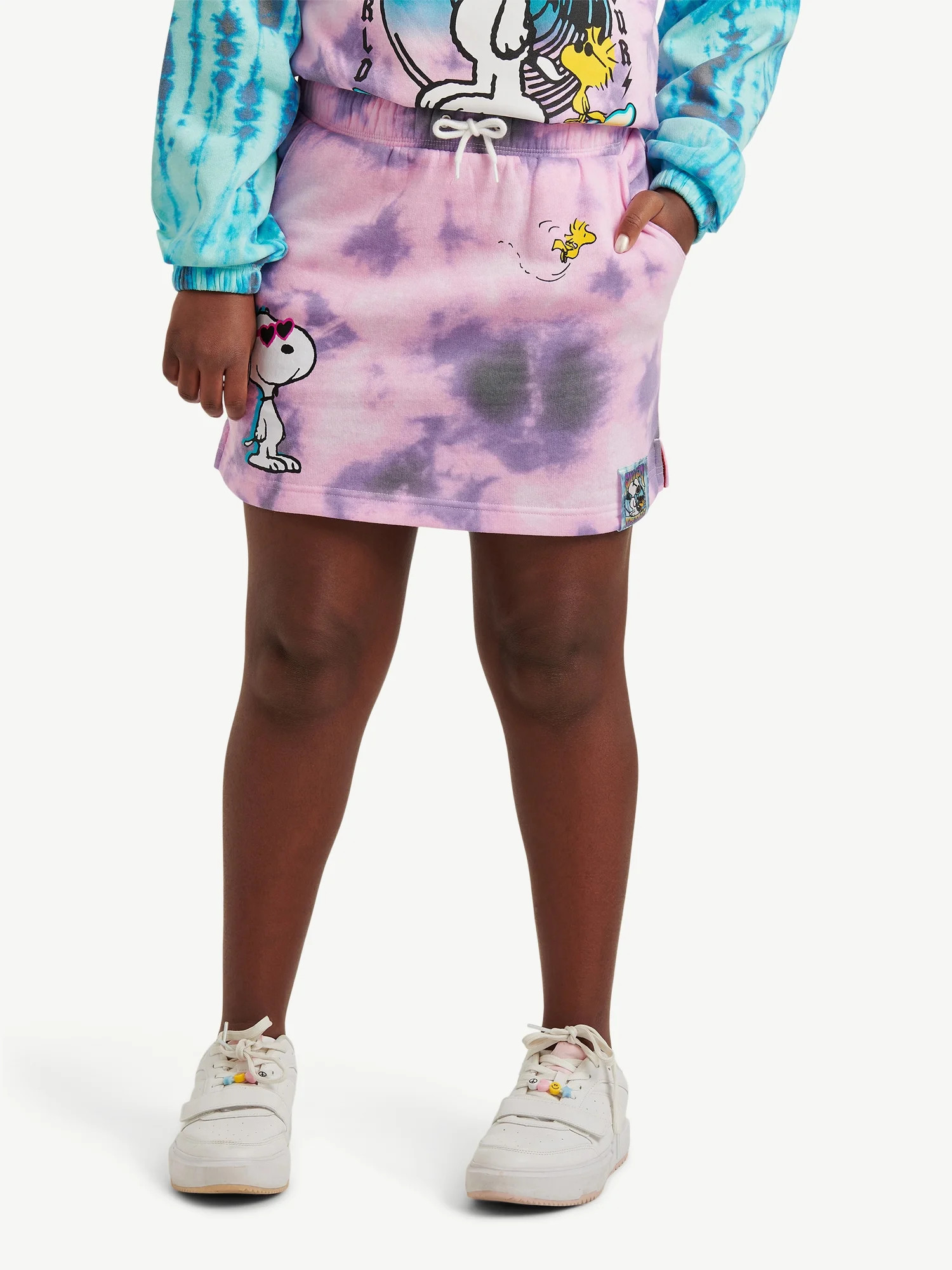 Justice Girls Snoopy Fleece Skirt, Sizes XS-XLP | Walmart (US)
