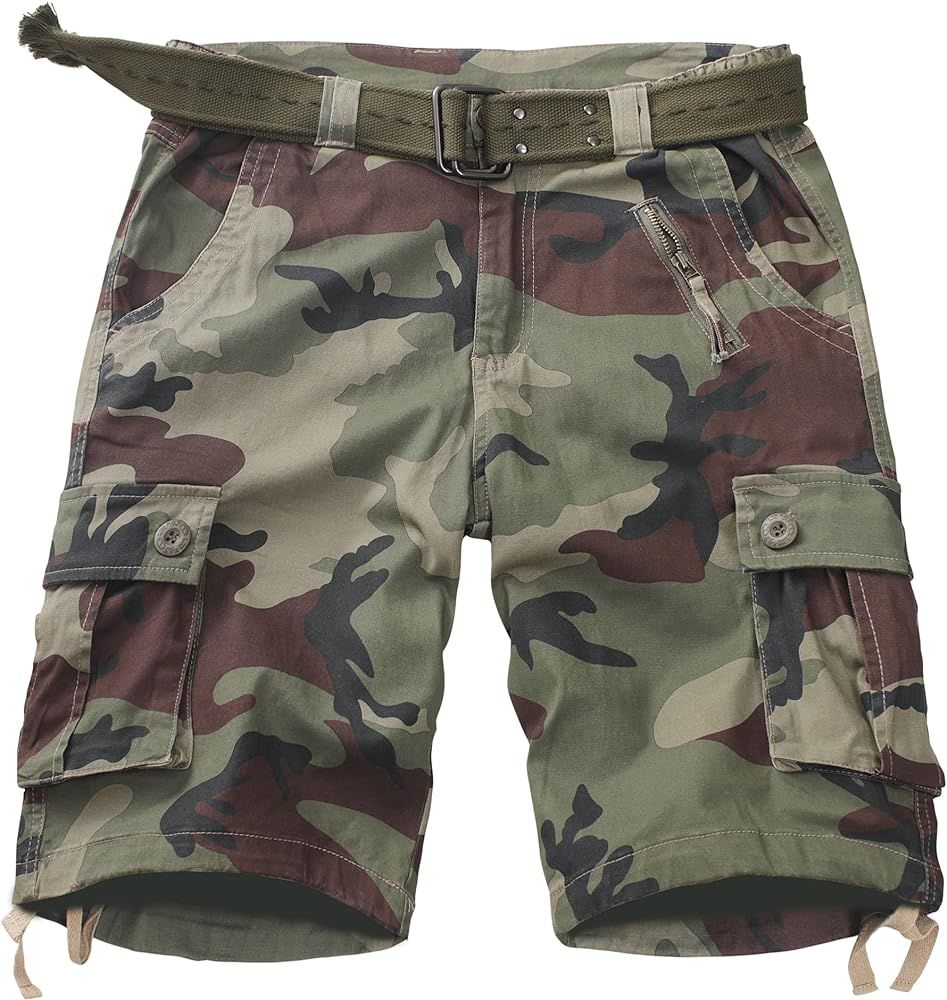 TRGPSG Womens Hiking Shorts, Bermuda Cargo Shorts, 7" Summer Camo Shorts Y2K Shorts for Women wit... | Amazon (US)