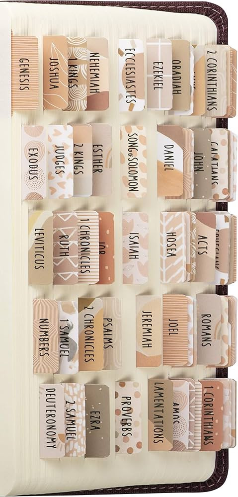 DiverseBee Laminated Bible Tabs (Large Print, Easy to Read), Bible Journaling Supplies, Bible Boo... | Amazon (US)