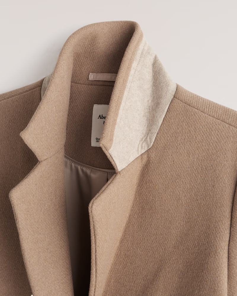 Women's Wool-Blend Blazer Coat | Women's Coats & Jackets | Abercrombie.com | Abercrombie & Fitch (US)