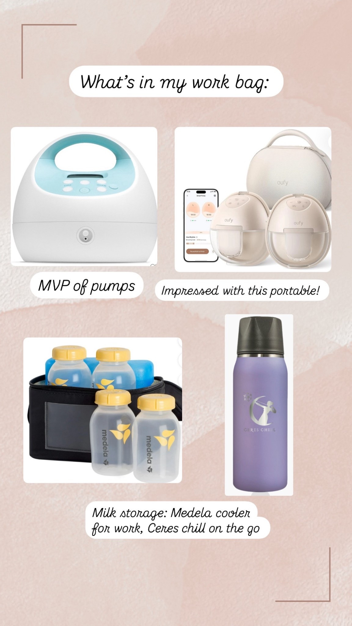 Pump bag essentials 

#LTKItBag #LTKBaby #LTKBump