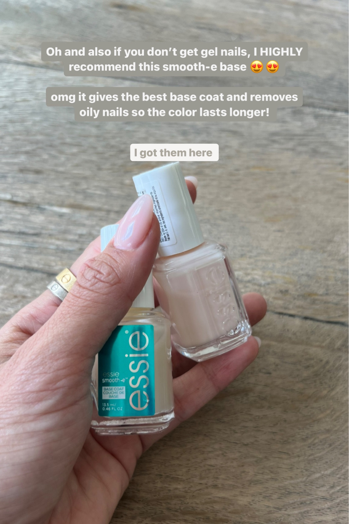 If you don’t get gel nails, then you need this smooth-E product it makes your base super smooth and also makes the nail color last longer 

#LTKFind #LTKbeauty