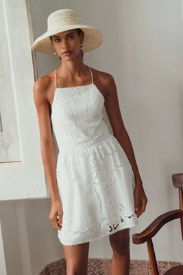 Saylor Kelly Square-Neck Halter Midi Dress | Anthropologie (US)