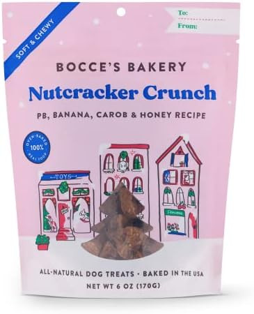 Bocce's Bakery All-Natural, Seasonal, Nutcracker Crunch Dog Treats, Wheat-Free, Limited-Ingredient S | Amazon (US)