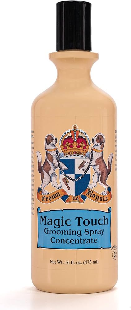 Crown Royale Magic Touch Formula 3 Pet Grooming Spray Concentrate, No Heavy Build-Up, Finishing S... | Amazon (US)