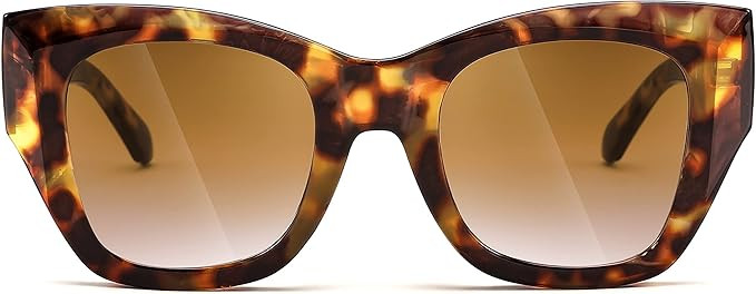 FEISEDY Oversized Cat Eye Sunglasses for Women Men Vintage Retro Thick Frame Luxury Trendy Shade ... | Amazon (US)