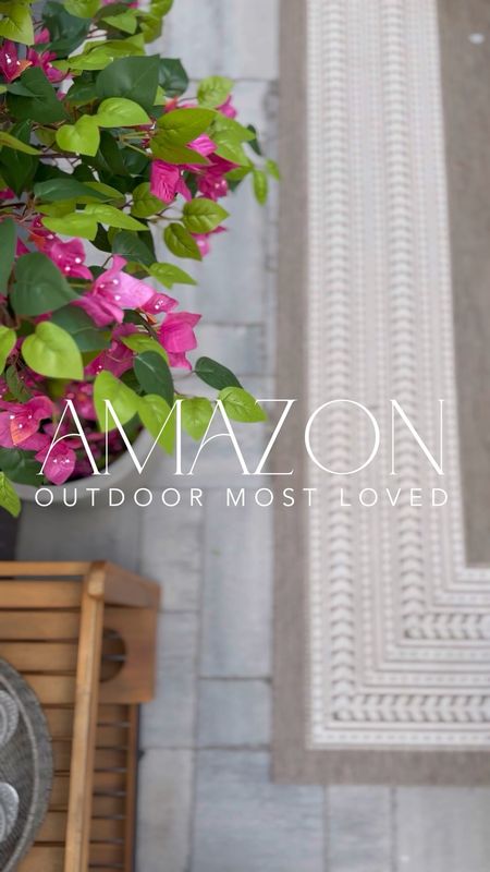 Amazon outdoor most loved and best sellers! Including my planter in weathered concrete and bougainvillea tree, side tables, rug in Grey/White, pillow covers, faux rose bushes, and fire table!

#LTKSaleAlert #LTKHome #LTKSeasonal