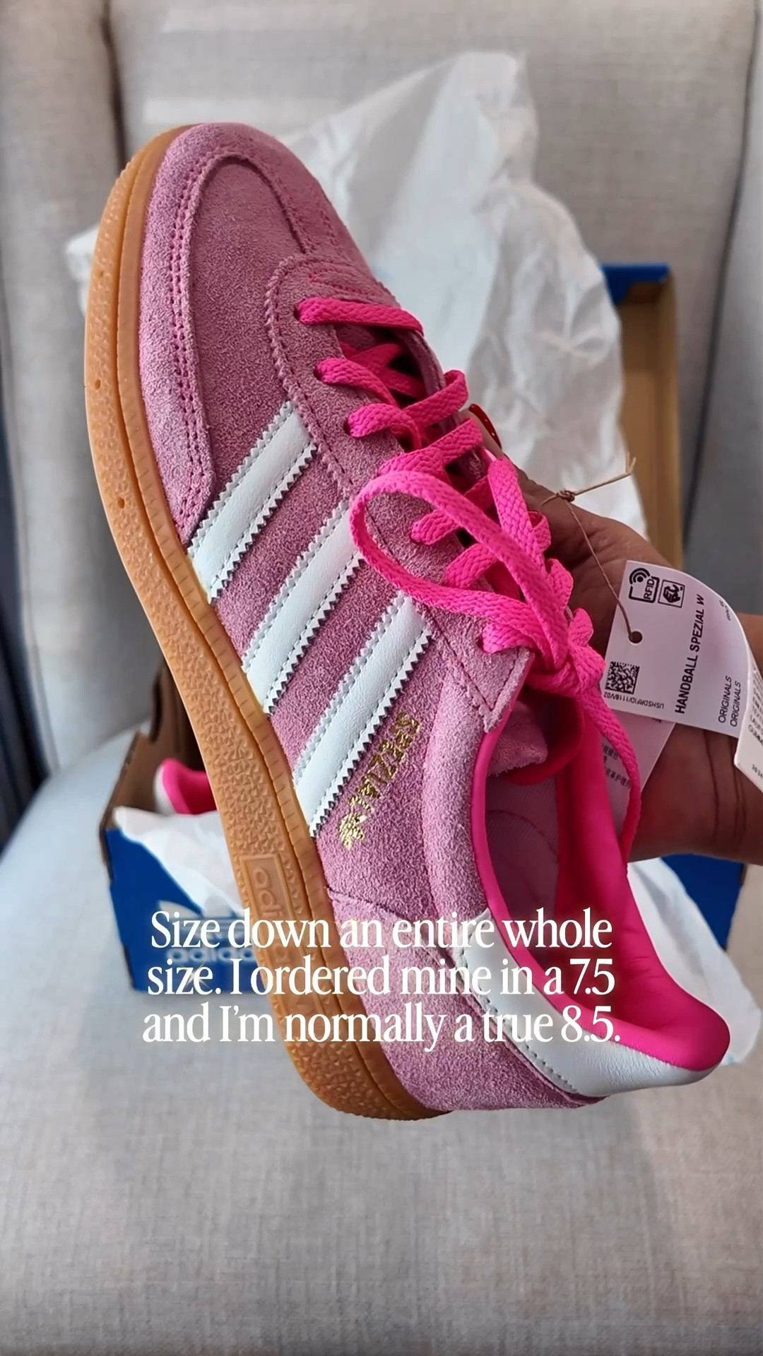 I love the @adidas adidas Spezials. They are much more comfortable than the Samba. They do run big so I would size down a whole size. 

Casual sneaker, adidas, pink sneaker, pink adidas, samba, Smiles and Pearls


#LTKMothersDay #LTKootd #LTKMidsize