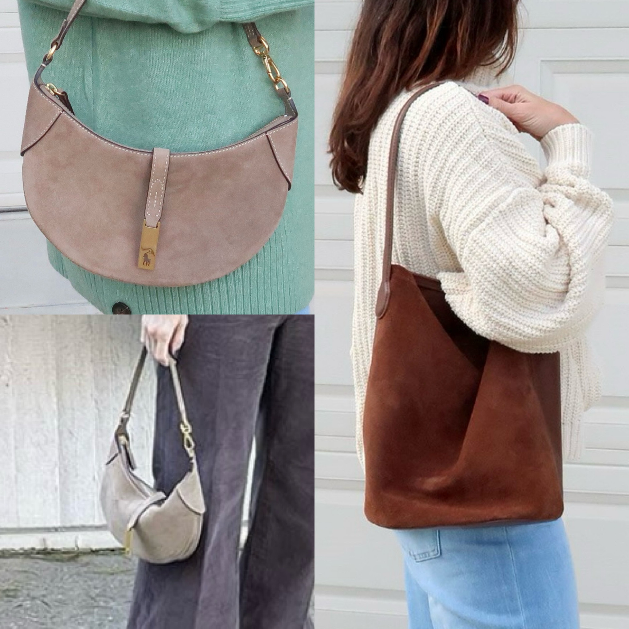 Loving suede handbags right now 🙌 They’re soft, slouchy and so luxurious 💃🏻 this suede bucket bag and this small suede hobo are my current addictions 🙌❤️💚

#LTKOver40 #LTKStyleTip #LTKItBag