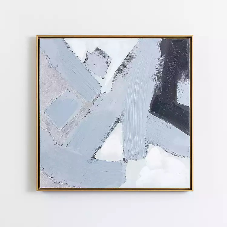 Gray Abstract Lines I Canvas Art Print | Kirkland's Home