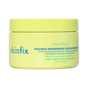 Resurface+ AHA/BHA Niacinamide Exfoliating Pads for Face and Targeted Body | Sephora (US)