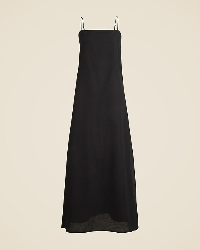 Linen-cotton blend tie-back midi dress | J. Crew US