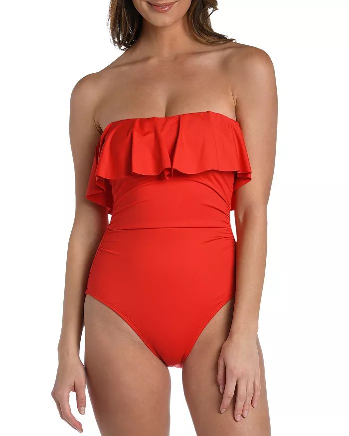Ruffled Bandeau One Piece Swimsuit | Bloomingdale's (US)