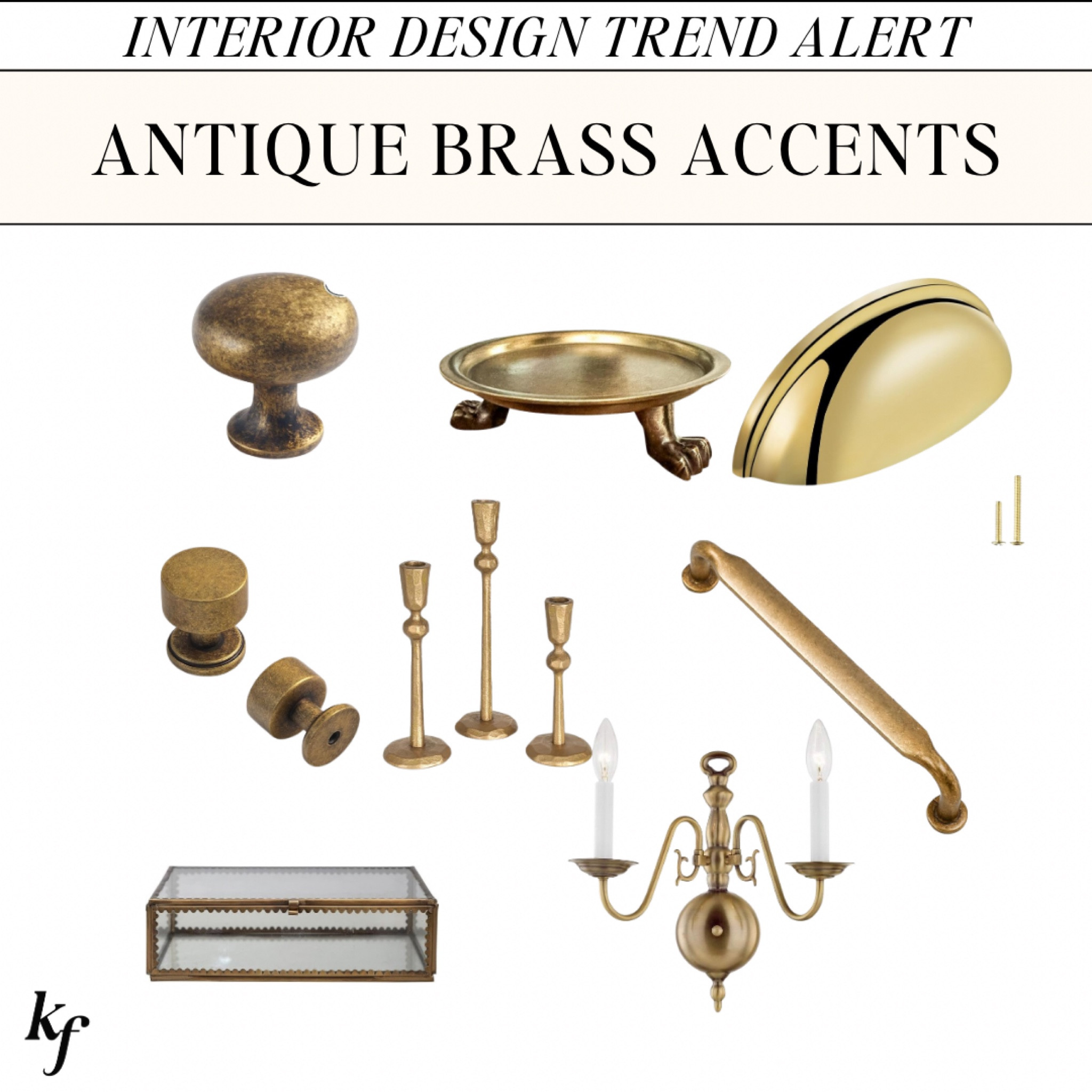 Unlacquered brass is VERY expensive so i included antique brass for some affordable options! 