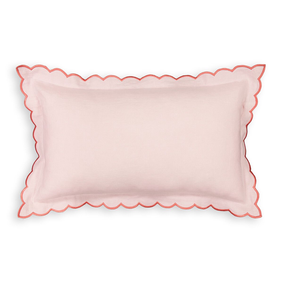 Antoinette Linen Cotton Blend Rectangular Cushion Cover | La Redoute (UK)