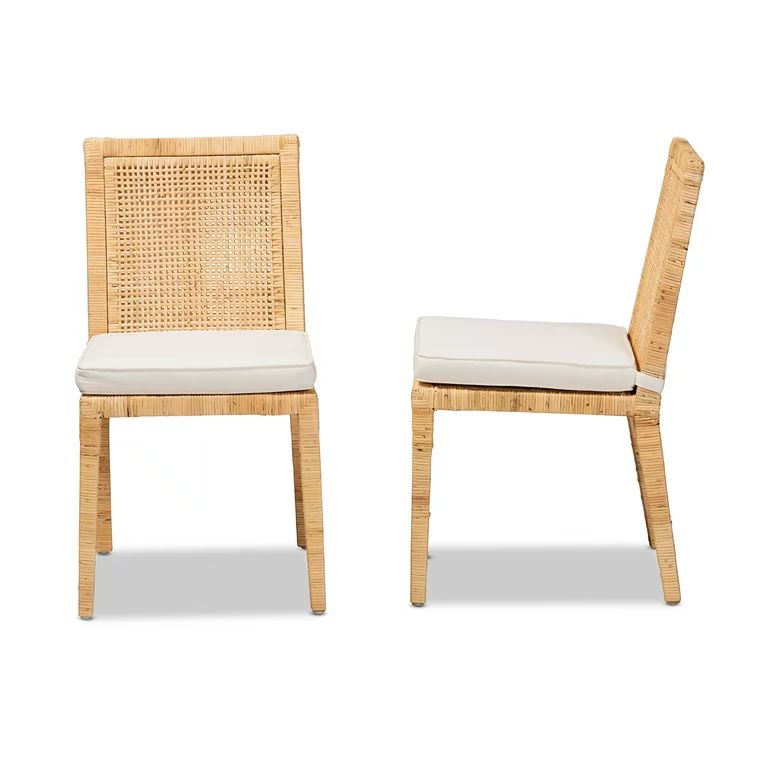 Baxton Studio Sofia Dining Chair, Set of 2, Natural | Walmart (US)