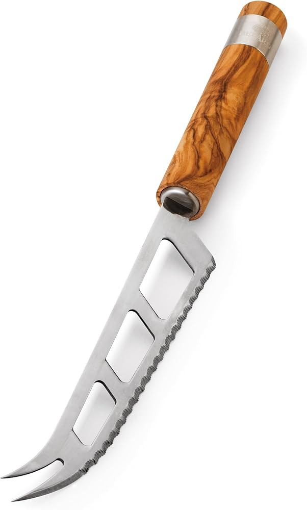 Berard Acero Olive Wood Serrated Cheese Knife With Stainless Steel Blade | Amazon (US)