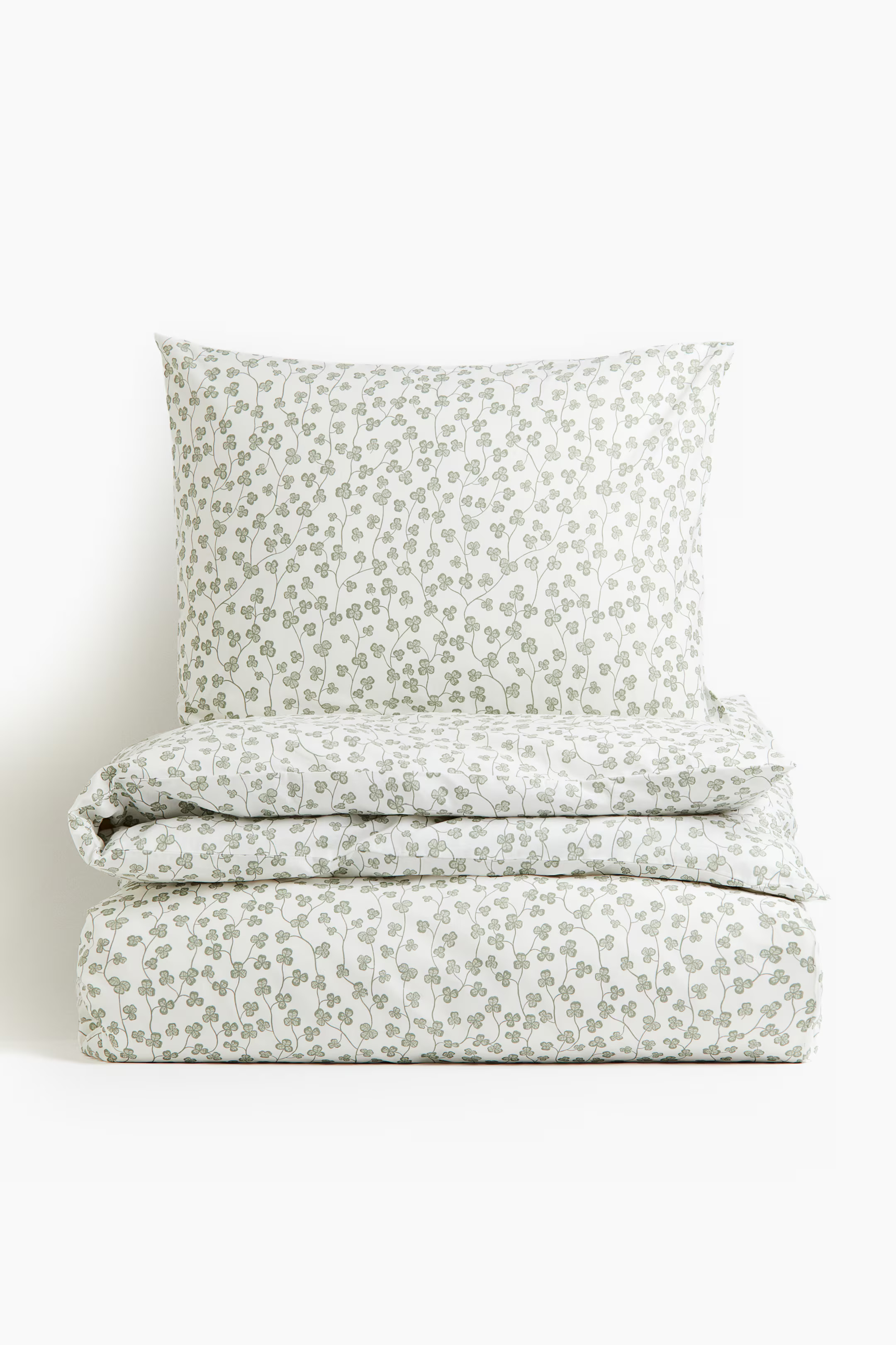 Patterned Cotton Twin Duvet Cover Set | H&M (US + CA)