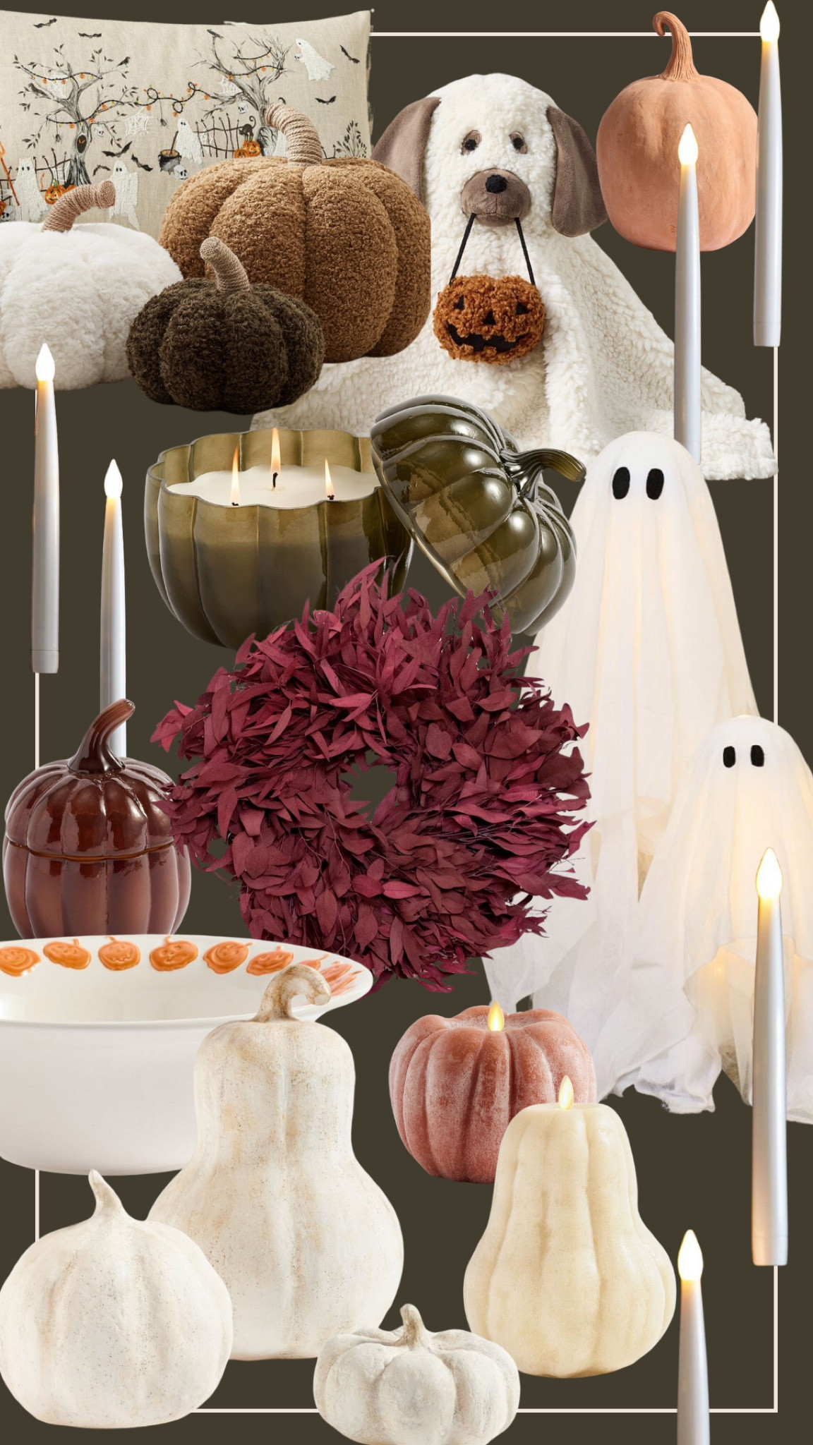 Pottery Barn Halloween decor - pumpkins, candles, throw pillows 

#LTKSeasonal #LTKHome