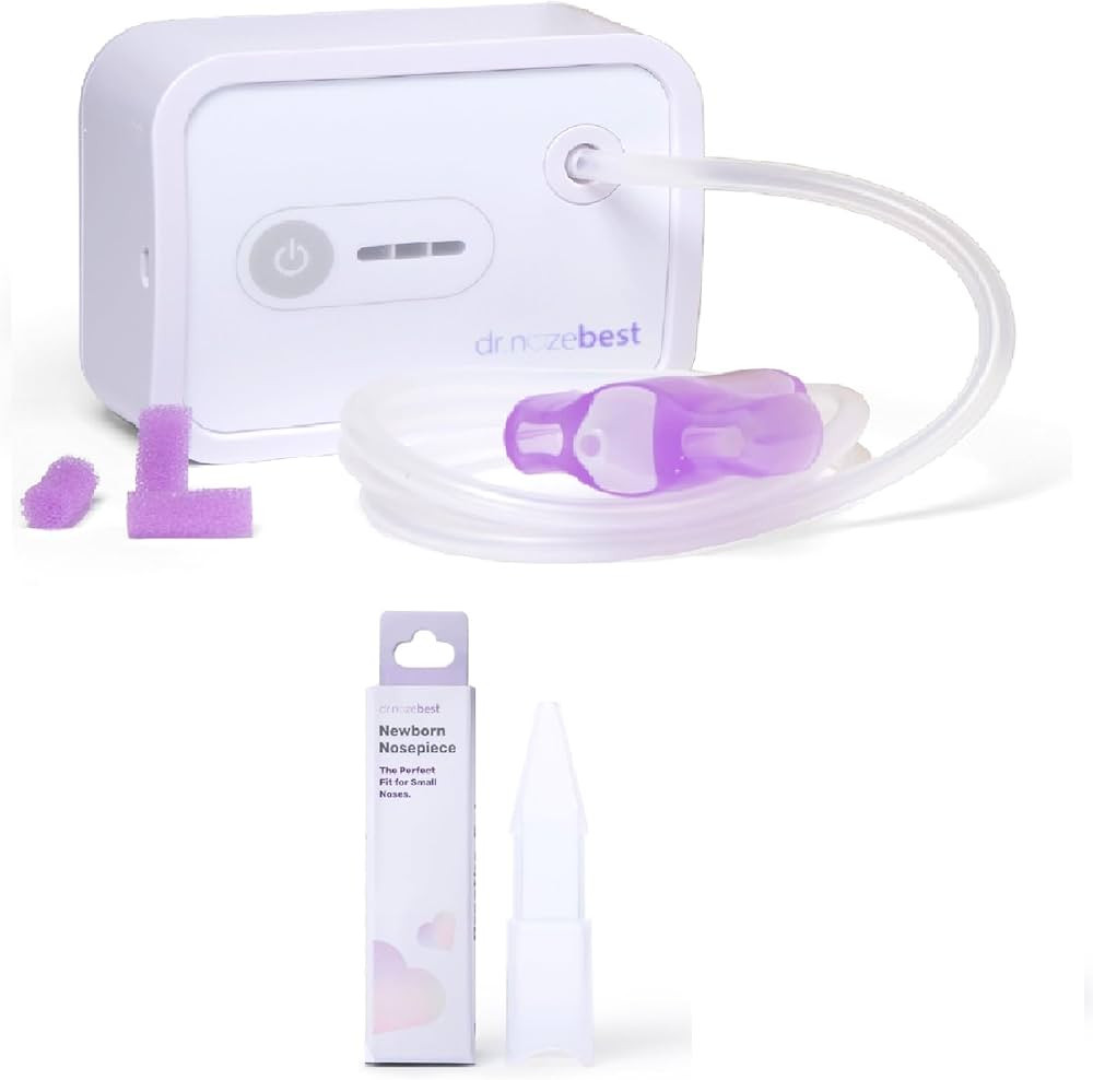 Dr. Noze Best - NozeBot - Electric Baby Nasal Aspirator and Nasal Newborn Nosepiece | Amazon (US)