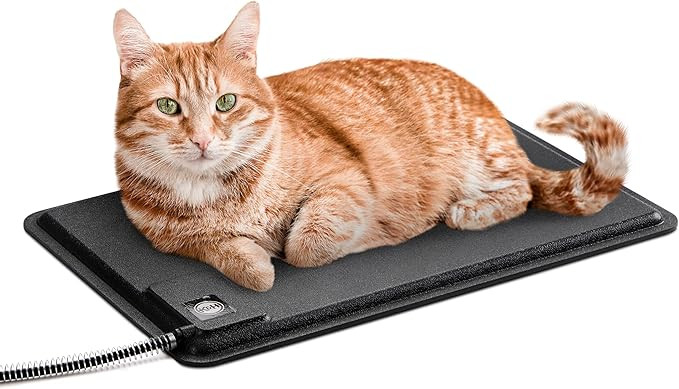 K&H Pet Products Heated Extreme Weather Outdoor Kitty Pad, Waterproof Heated Cat Mat, Pet Warmer ... | Amazon (US)